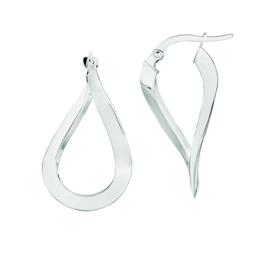 Royal Chain 14K Gold Tear Drop Twist Freeform Earring ER1482