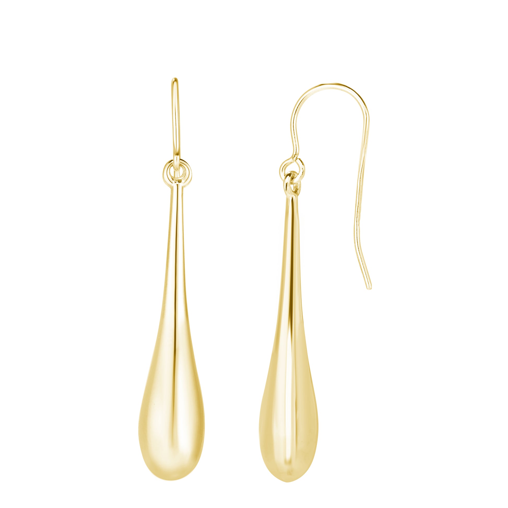 Royal Chain 14K Gold Polished Graduated Tear Drop Earring ER2911