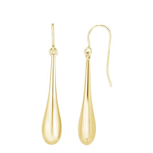 Royal Chain 14K Gold Polished Graduated Tear Drop Earring ER2911