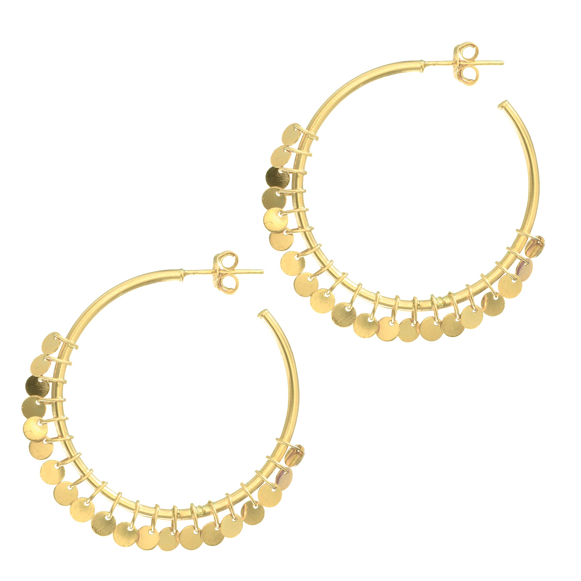 Royal Chain 14K Gold Flora Hoop Earring ER3310