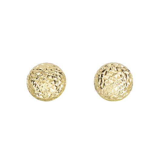 Royal Chain 14K Gold Diamond Cut Post Earring ER3664