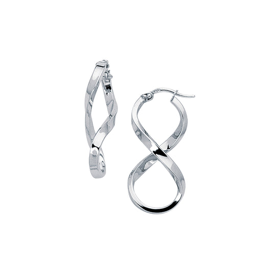 Royal Chain 14K Gold Infinity Freeform Earring ER38