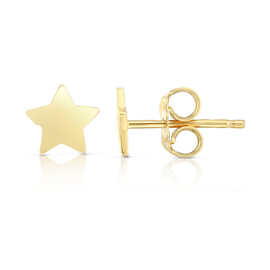 Royal Chain 14K Gold Polished Star Stud Earring ER6983