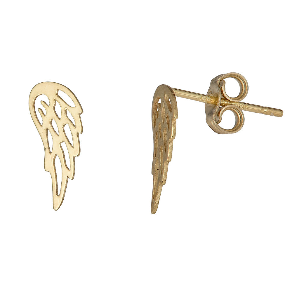 Royal Chain 14K Gold Angel Wing Stud Earring ER8799