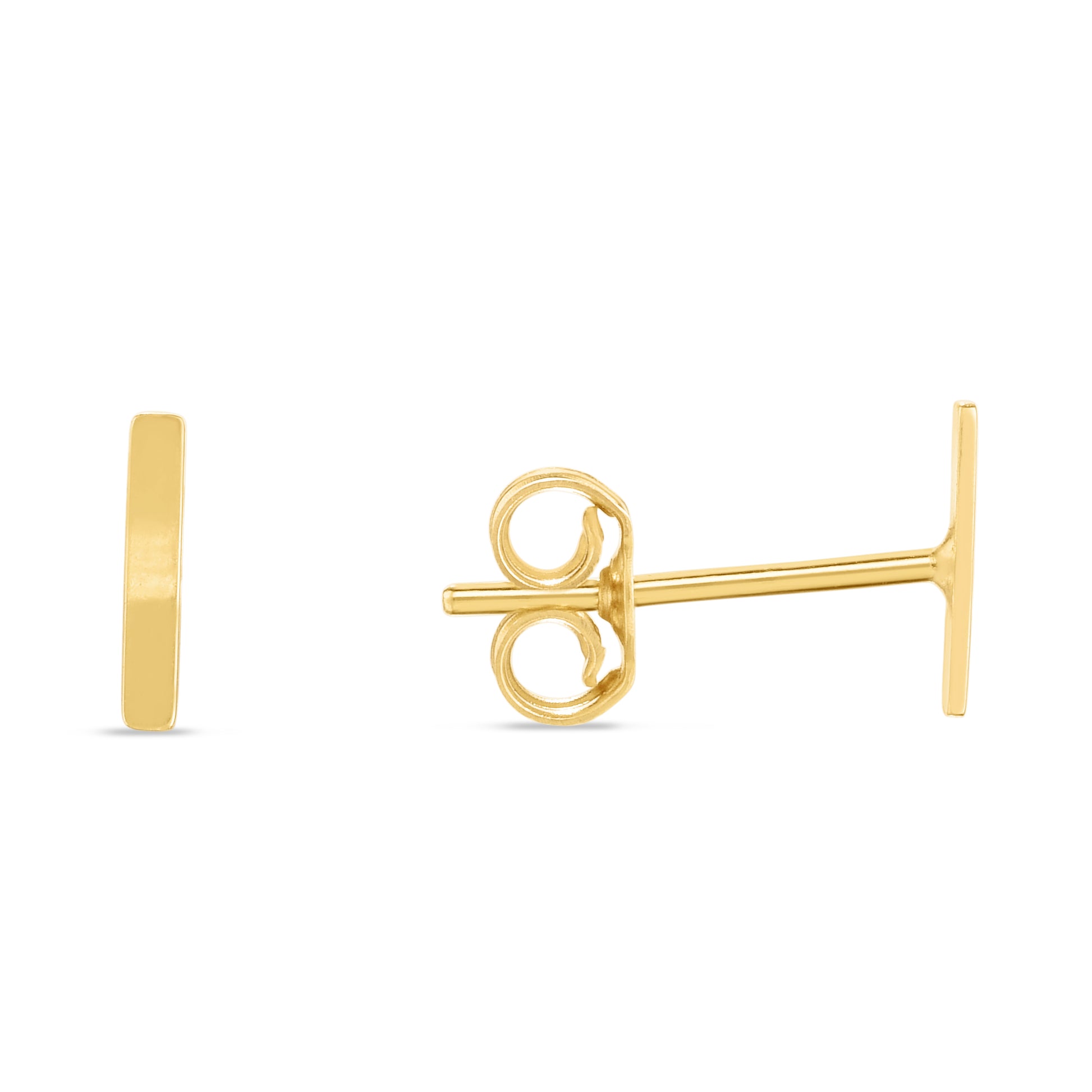 Royal Chain 14K Gold Initial I Stud Earring ERI11192