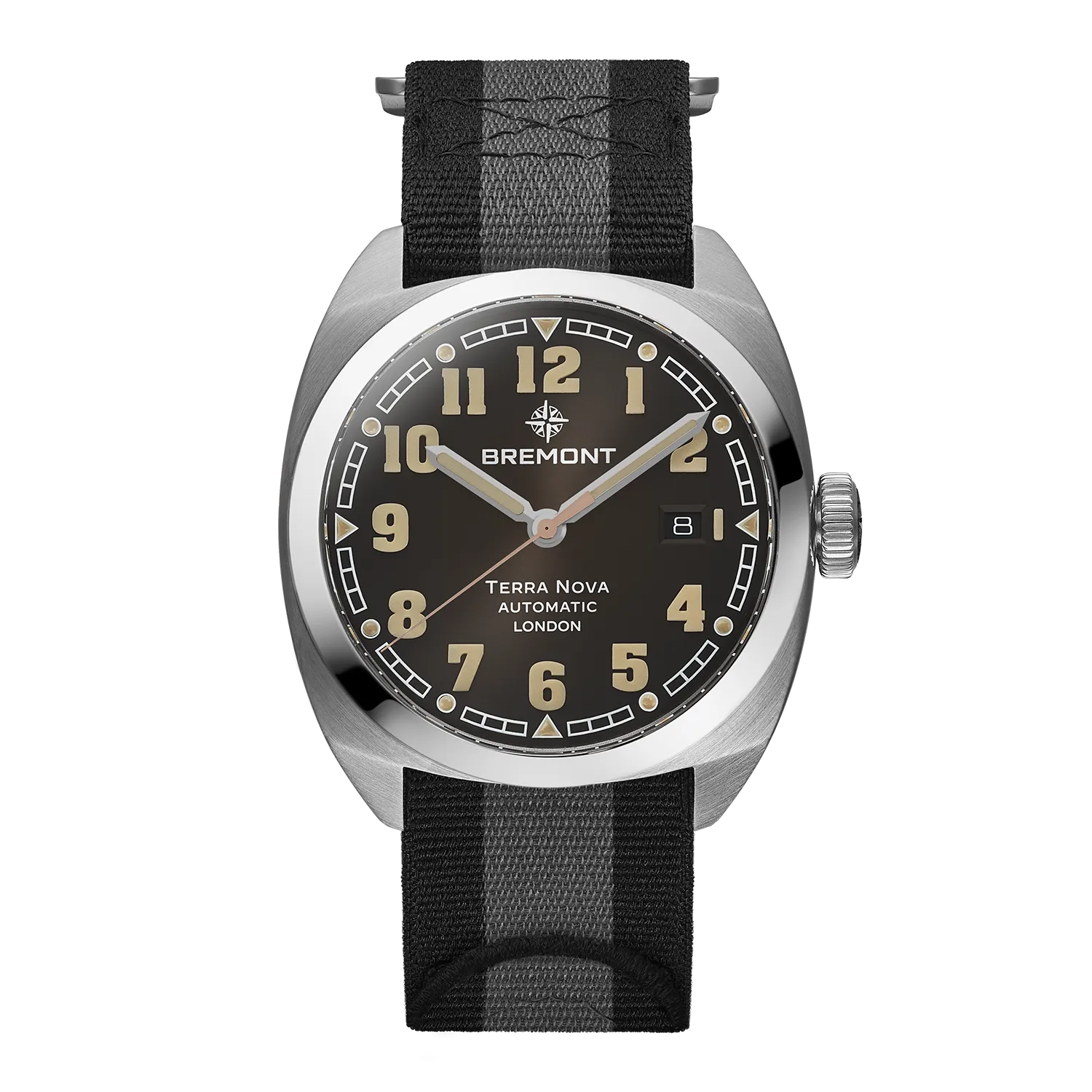 Bremont Terra Nova 40.5 Date TN40-DT-SS-BK-N-S