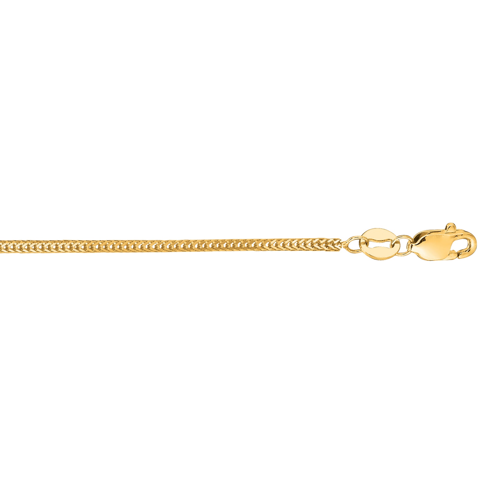 Royal Chain 14K Gold 1mm Foxtail Chain FOX100