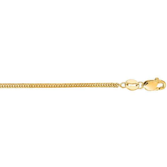 Royal Chain 14K Gold 1mm Foxtail Chain FOX100