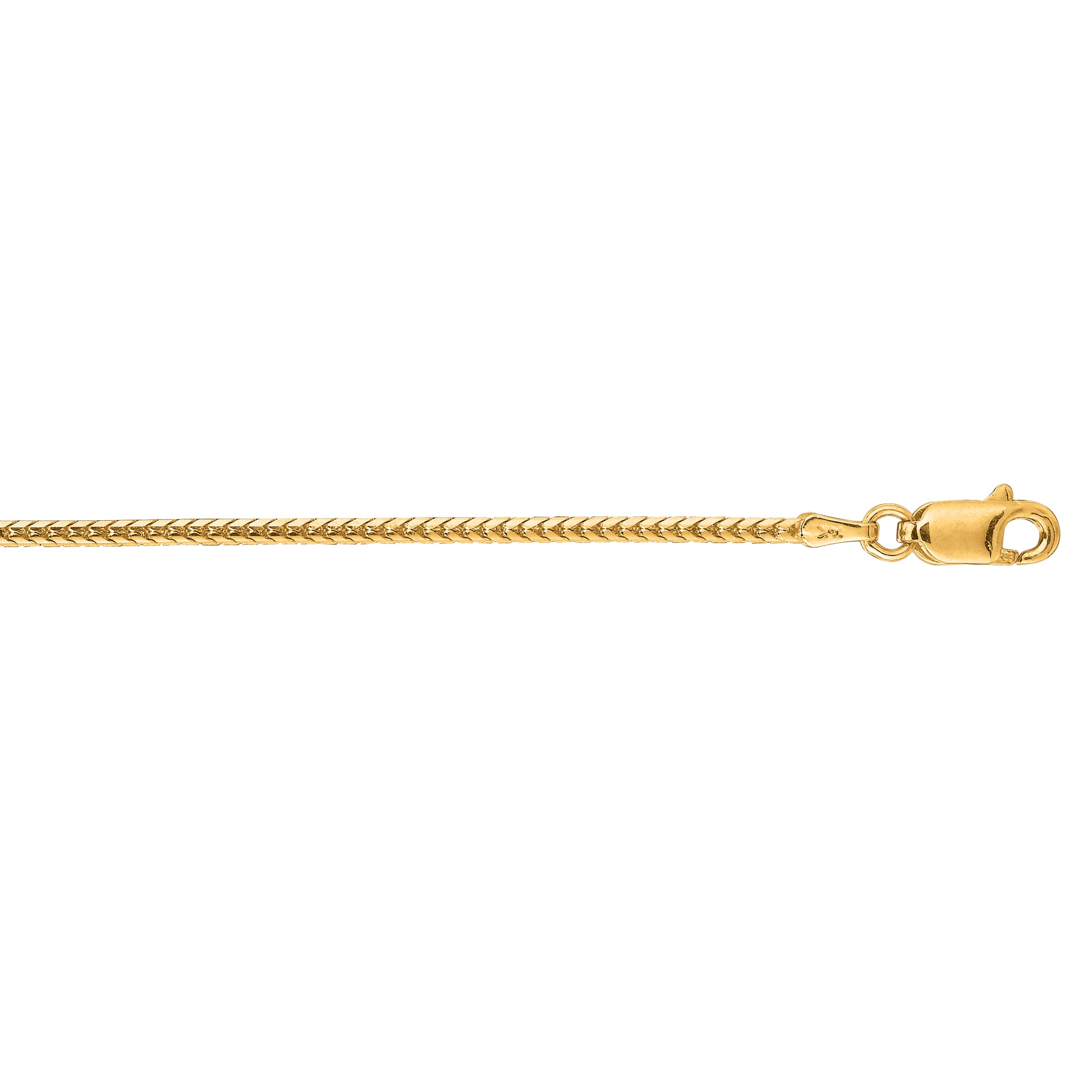 Royal Chain 14K Gold 1.6mm Franco Chain FR050