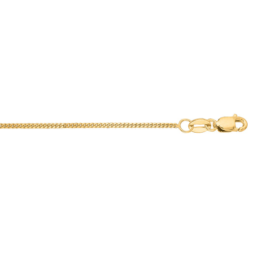 Royal Chain 14K Gold 1mm Gourmette Chain GR030