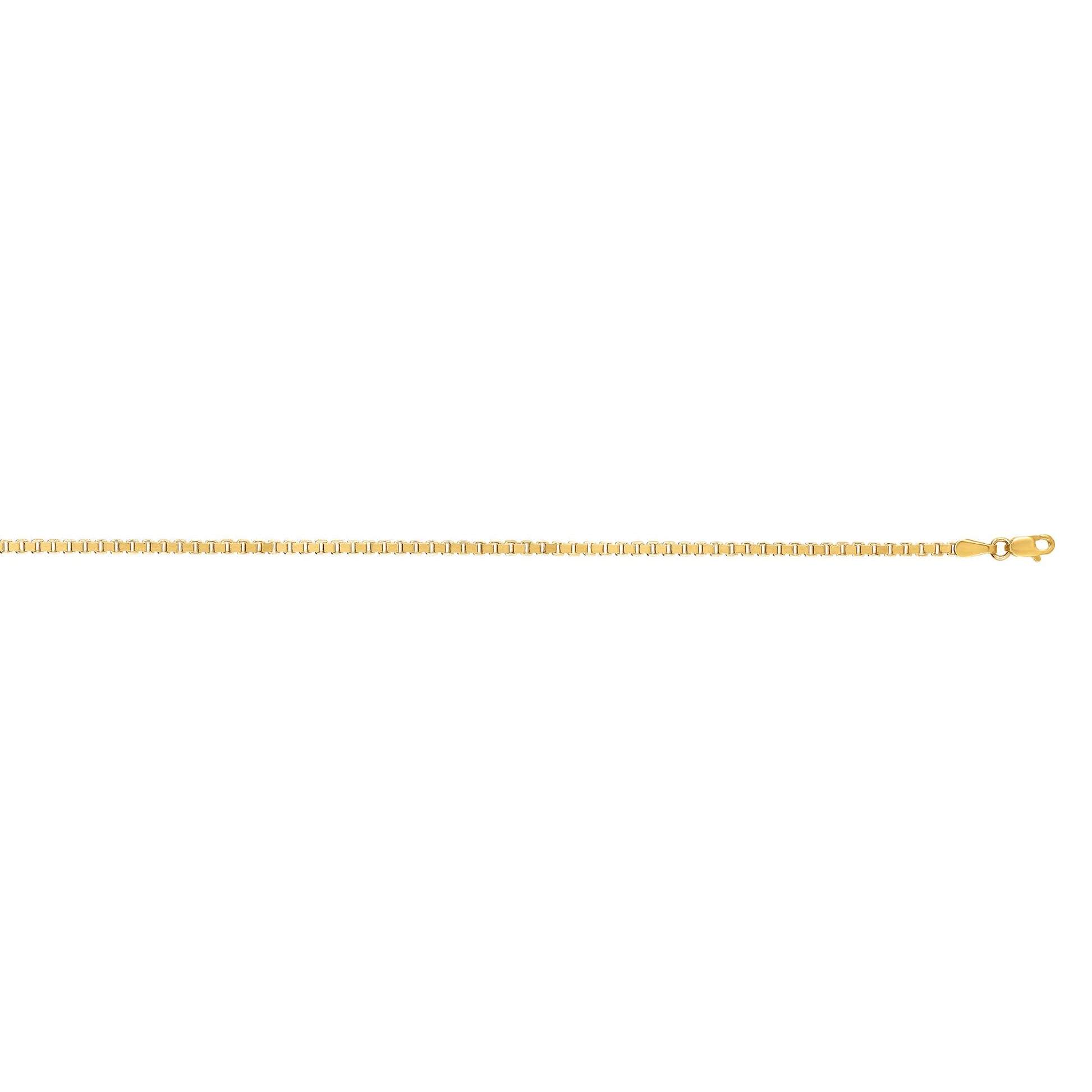 Royal Chain 14K Gold 2.1mm Semi-Solid Box Chain HBOX110