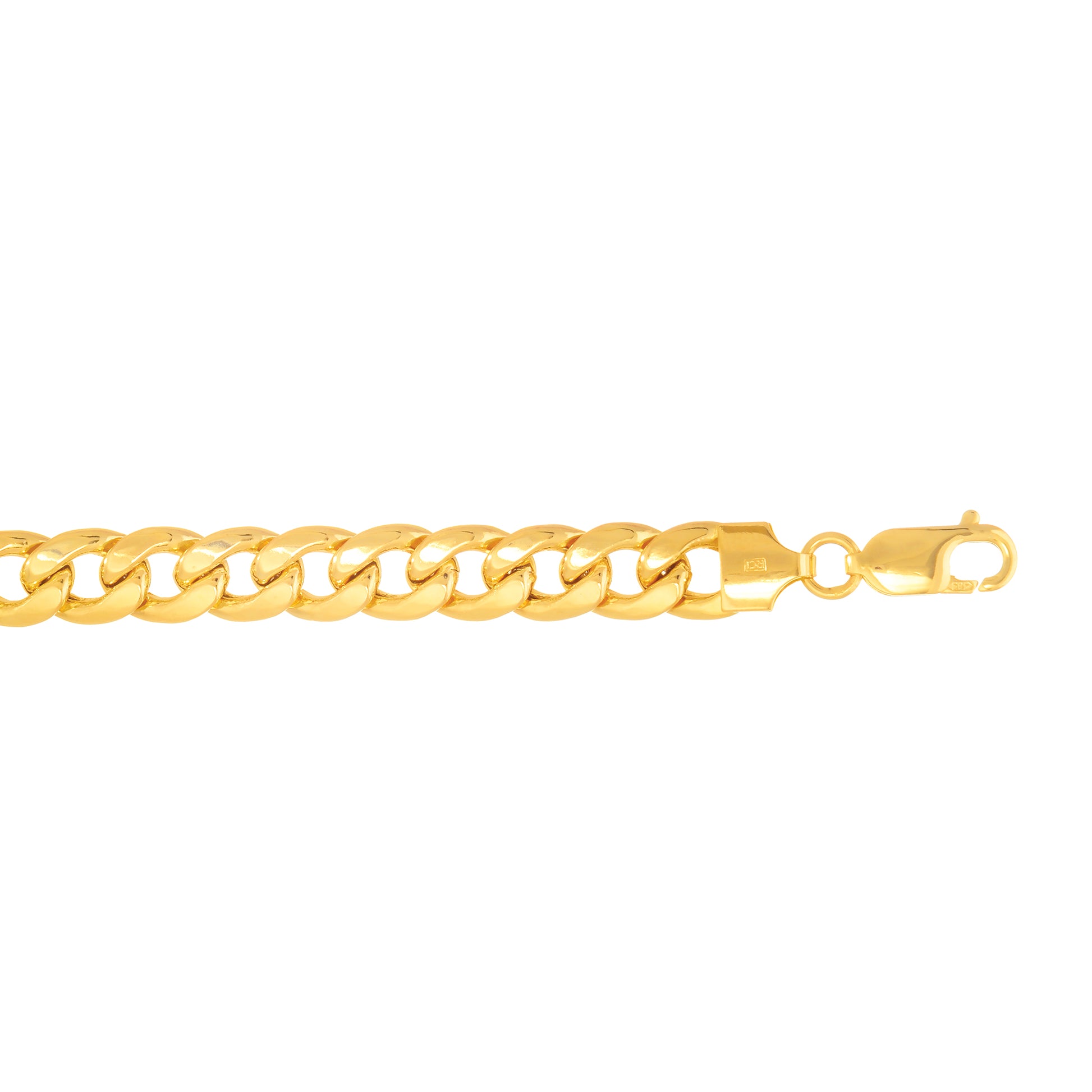 Royal Chain 14K Gold 8mm Semi-Solid Miami Cuban HMC210