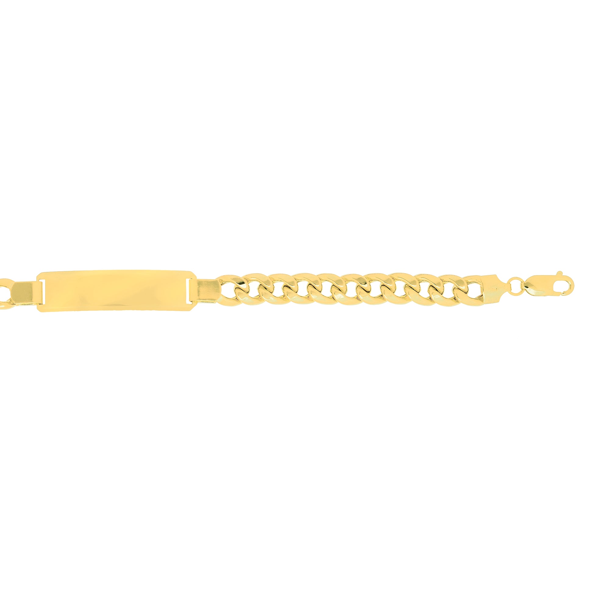 Royal Chain 14K Gold 8mm Polished ID Bracelet ID214