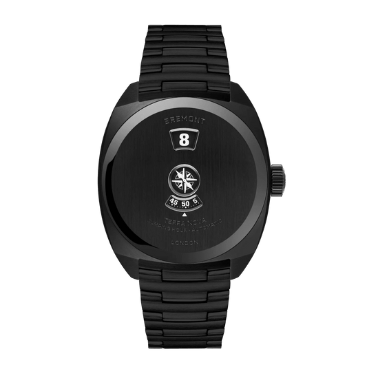 Bremont Terra Nova 38 Jumping Hour, Stealth Black TN38-JH-DLC-CC-B