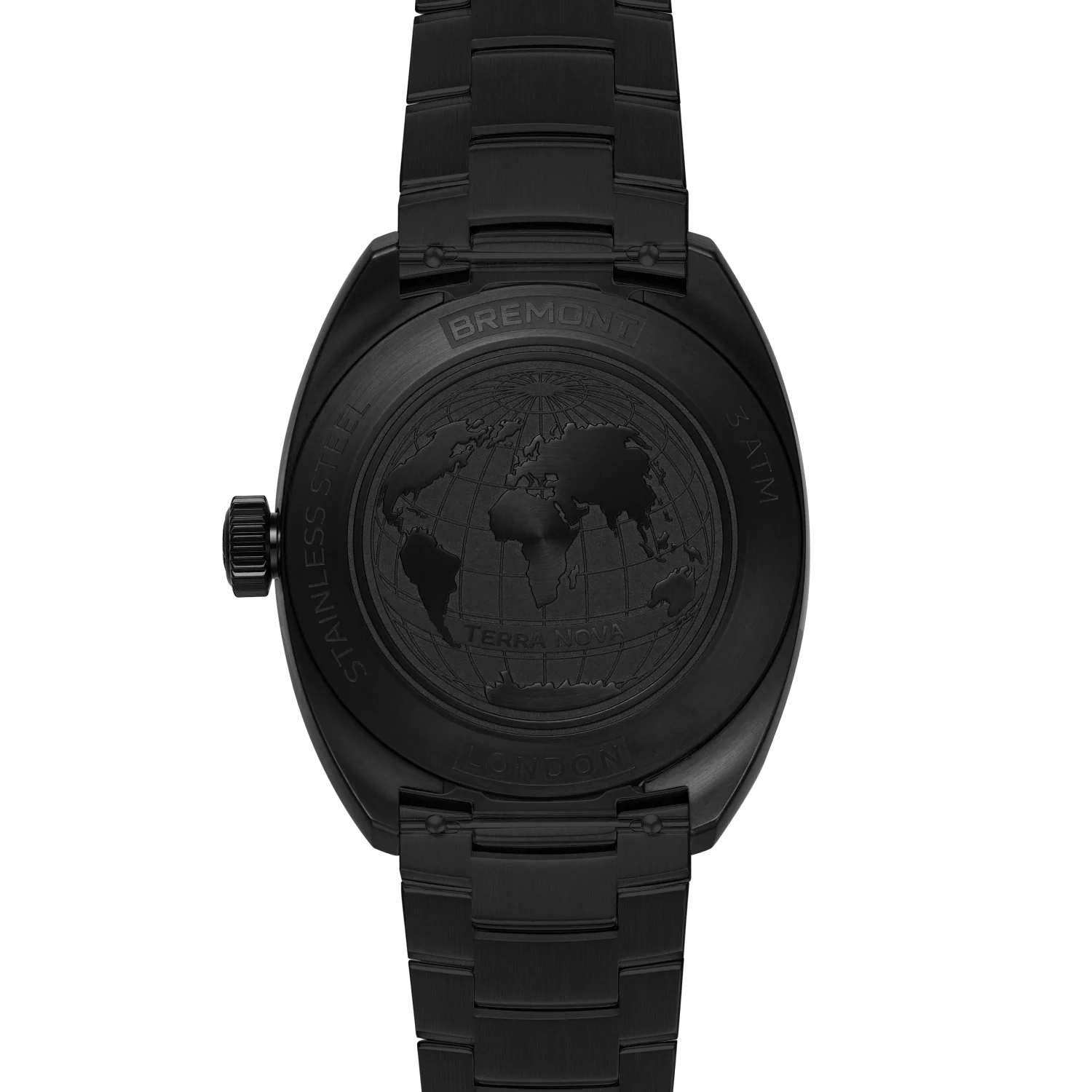 Bremont Terra Nova 38 Jumping Hour, Stealth Black TN38-JH-DLC-CC-B