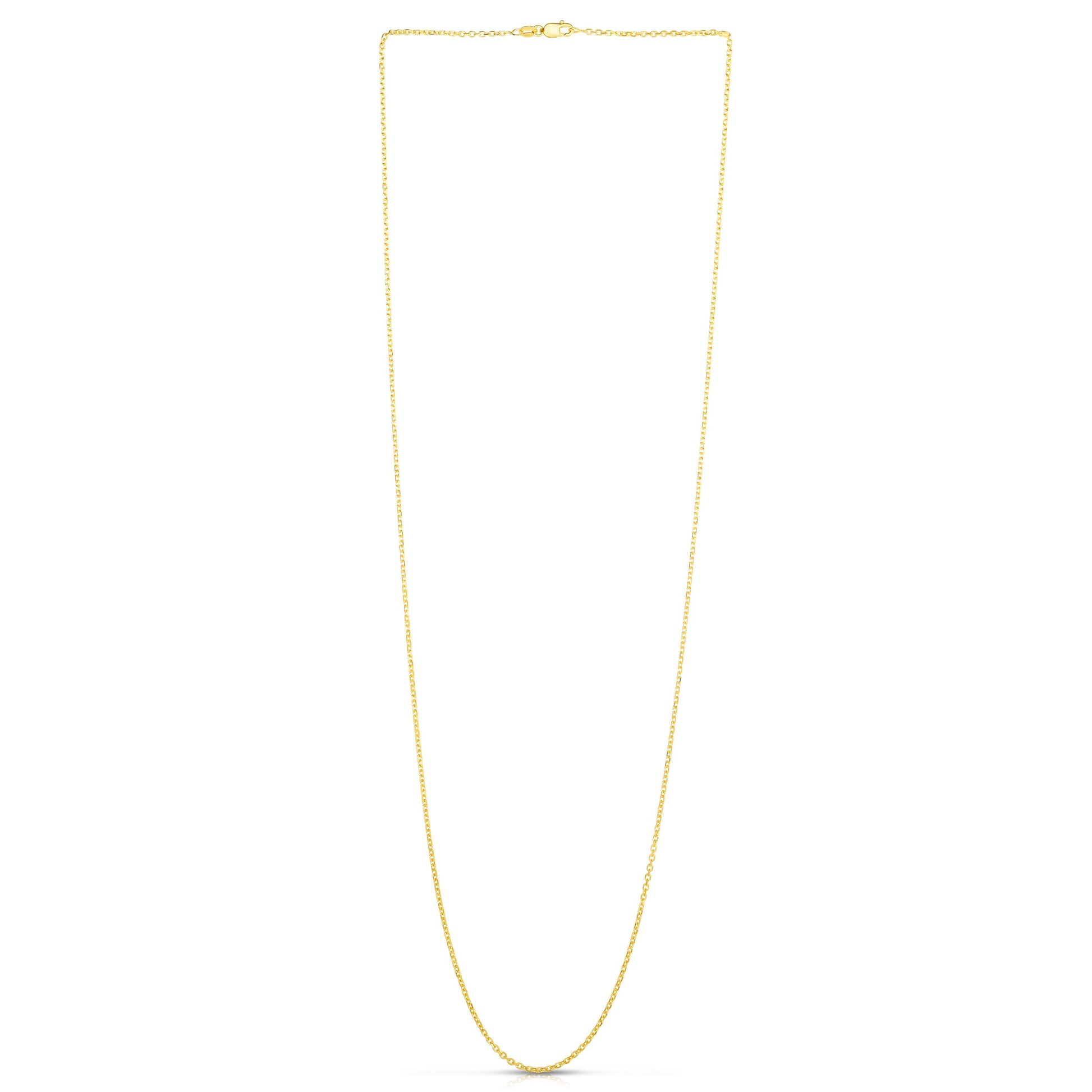 Royal Chain 18K Gold 1.4mm Diamond Cut Cable Chain KCAB040