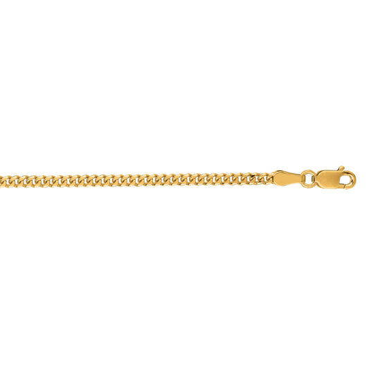 Royal Chain 18K Gold 2.2mm Gourmette Chain KGR060