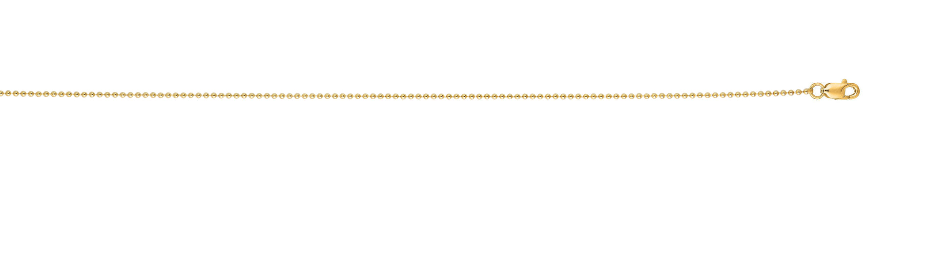 Royal Chain 18K Gold 1.5mm Bead Chain KSBD100
