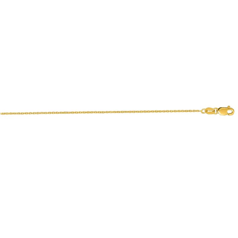 Royal Chain 14K Gold 1.1mm Diamond Cut Cable Chain LCAB30