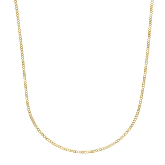 Royal Chain 14K Gold 2.2mm Light Gourmette Chain LGR060