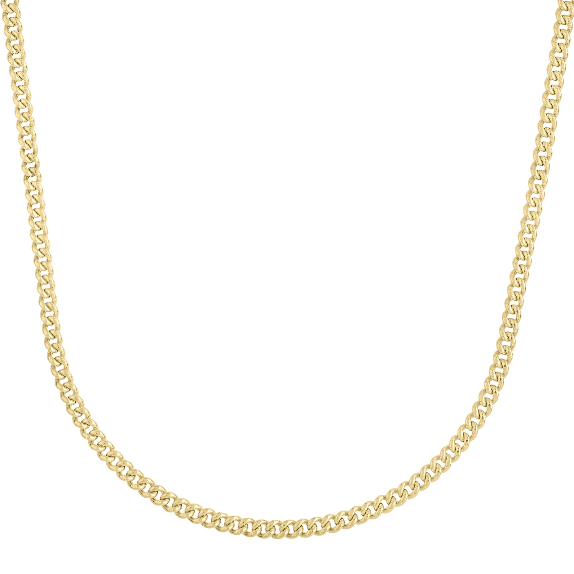 Royal Chain 14K Gold 3.65mm Light Gourmette Chain LGR100