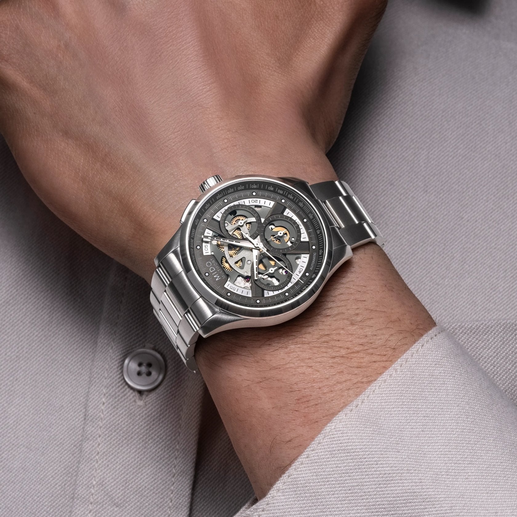 Mido Multifort Skeleton Chronograph M038.662.11.060.00