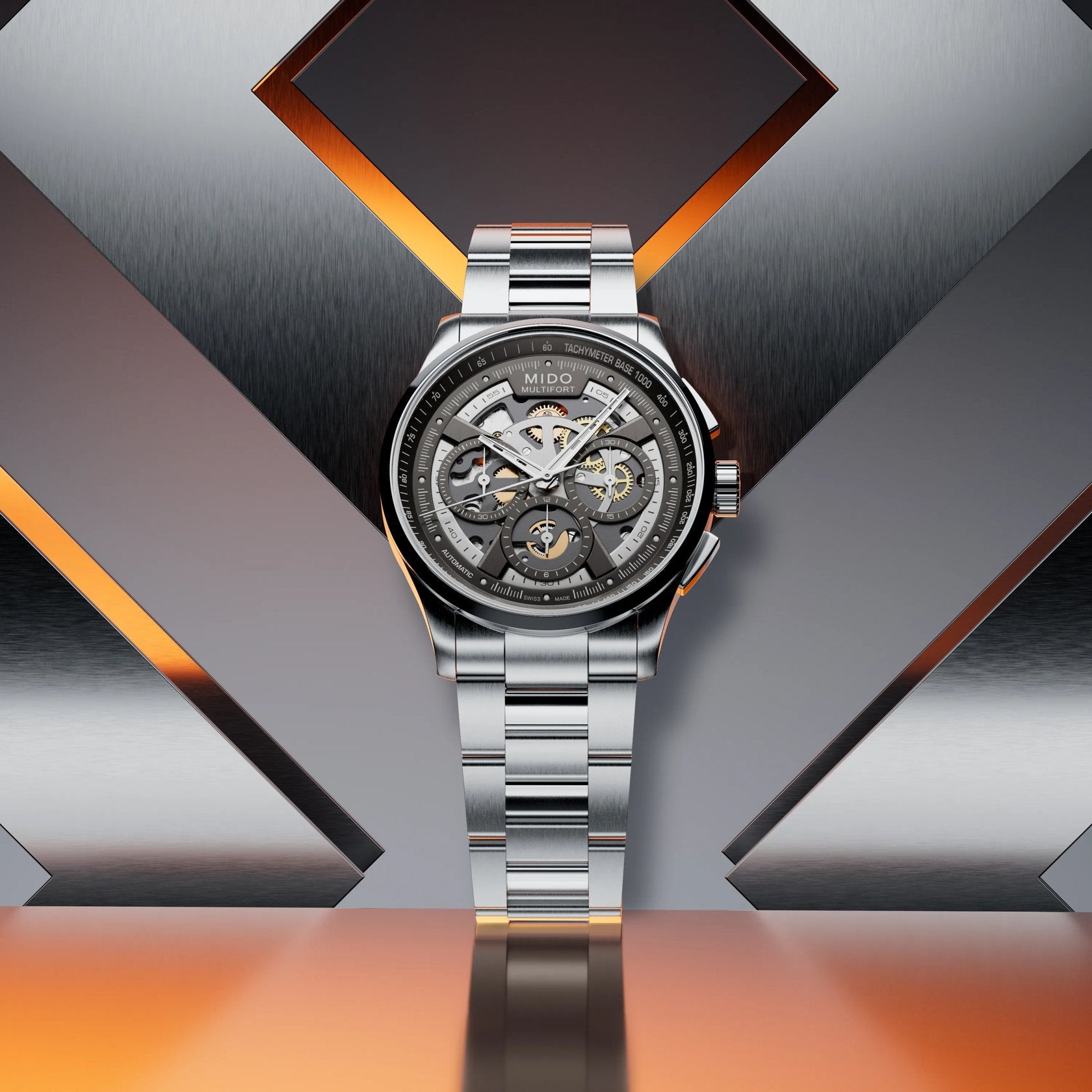 Mido Multifort Skeleton Chronograph M038.662.11.060.00
