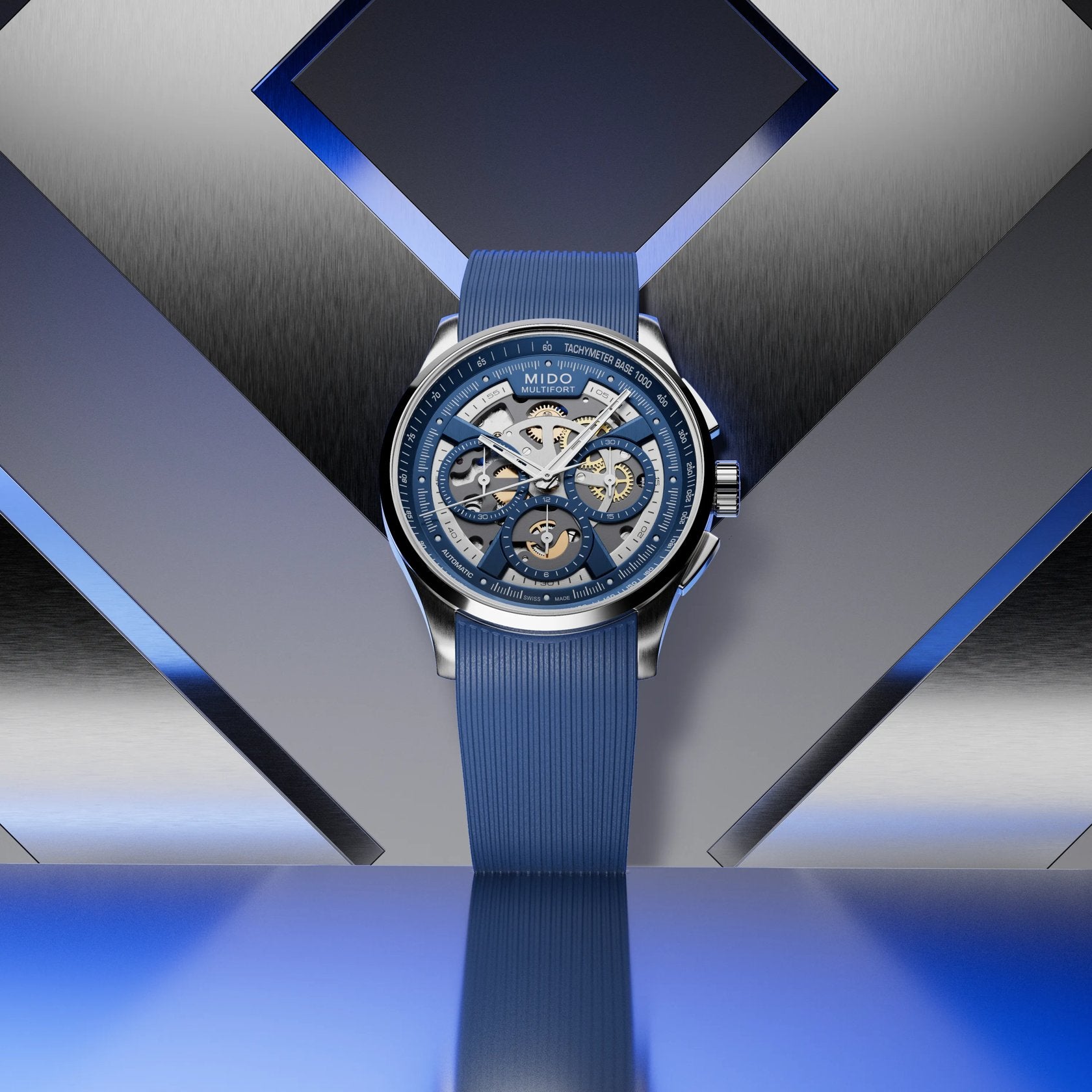 Mido Multifort Skeleton Chronograph M038.662.17.040.00