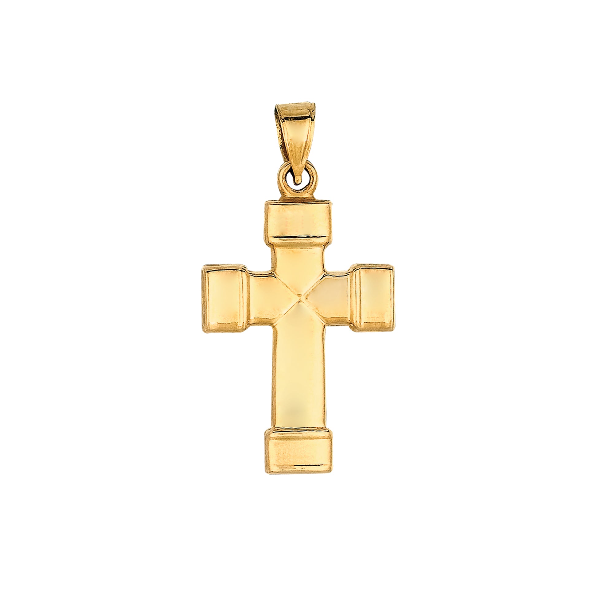 Royal Chain 14K Gold Puffy Cross MD230