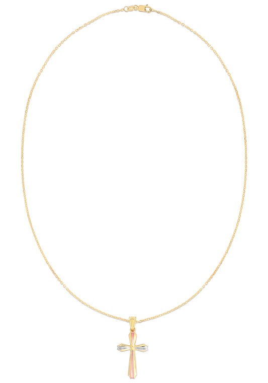 Royal Chain 14K Gold Vintage Cross MD231