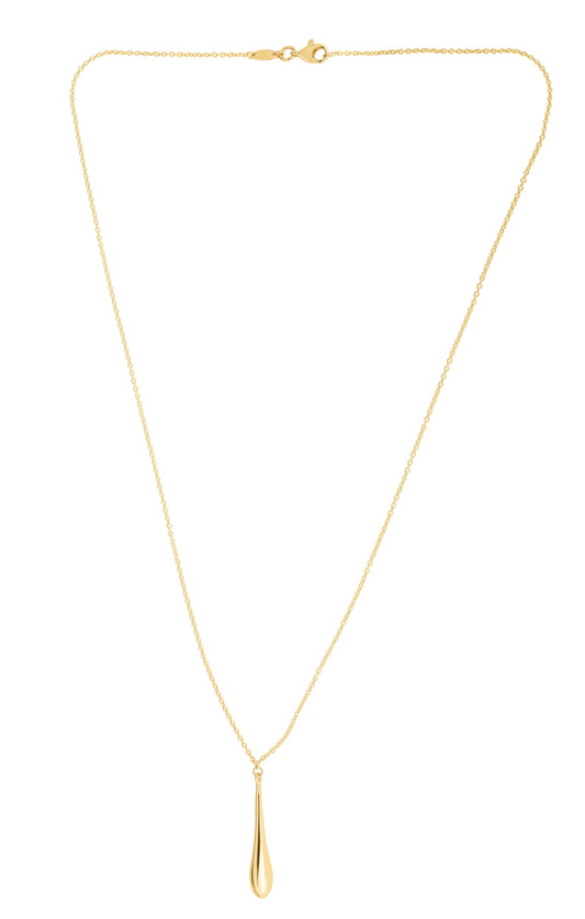 Royal Chain 14K Gold Polished Tear Drop Necklace N2172