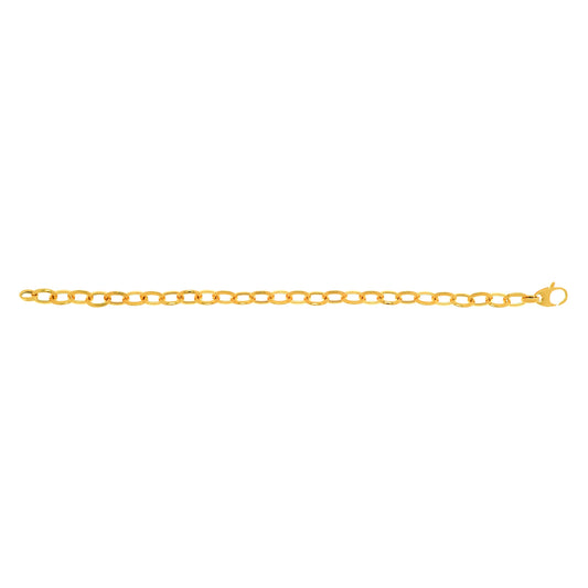 Royal Chain 14K Gold Polished Mini Oval Link Chain N2353