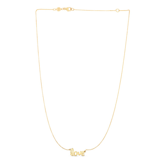 Royal Chain 14K Gold Love Necklace N2468