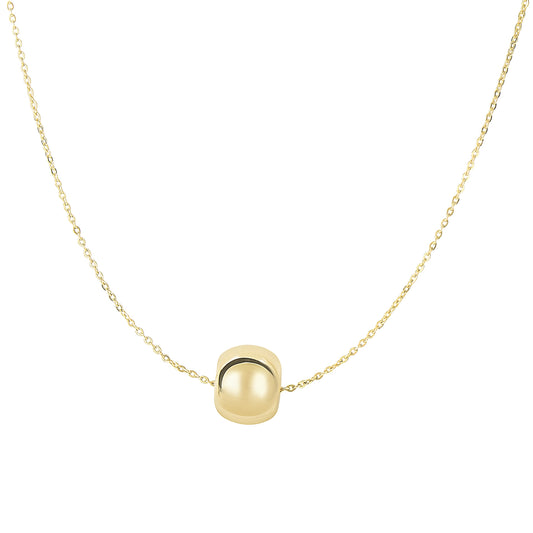 Royal Chain 14K Gold Polished Rondel Necklace N2632