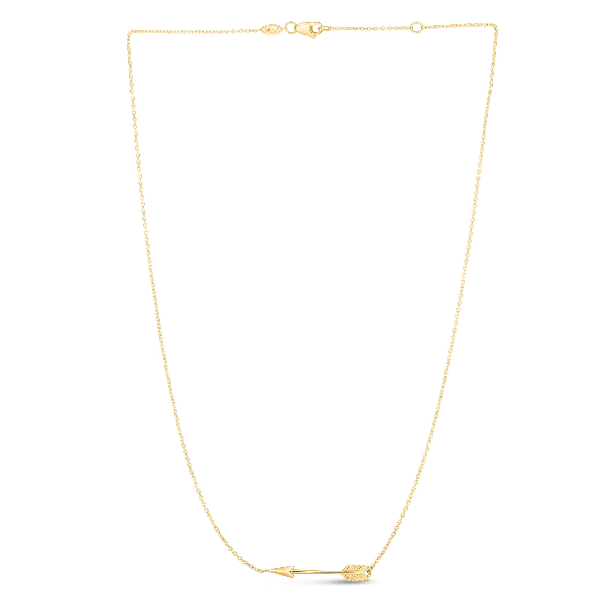 Royal Chain 14K Gold Arrow Necklace N2952