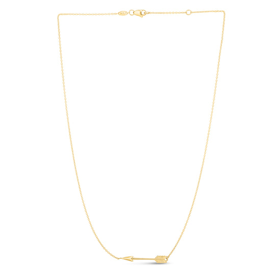Royal Chain 14K Gold Arrow Necklace N2952