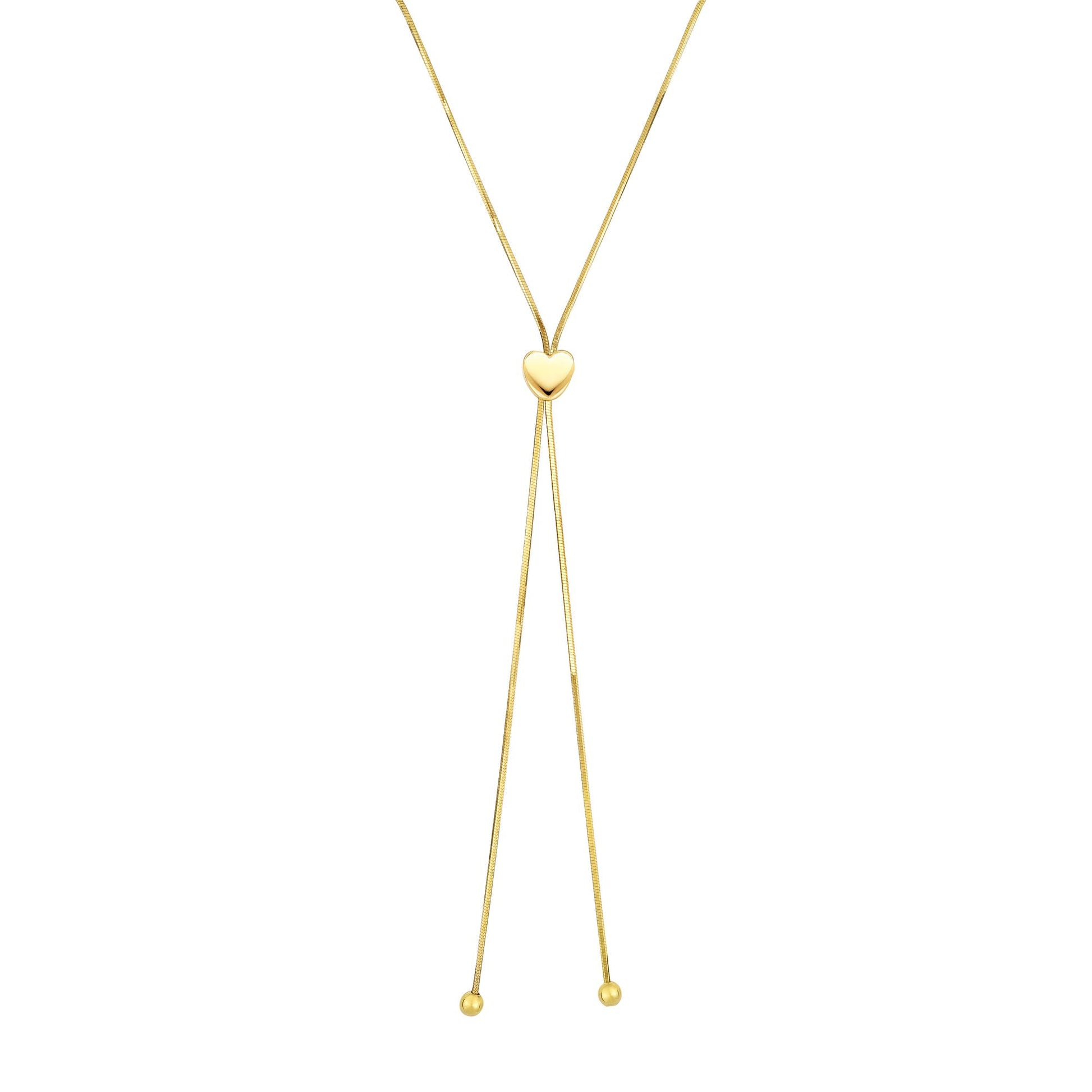 Royal Chain 14K Gold Heart Slide Friendship Necklace NCK1487