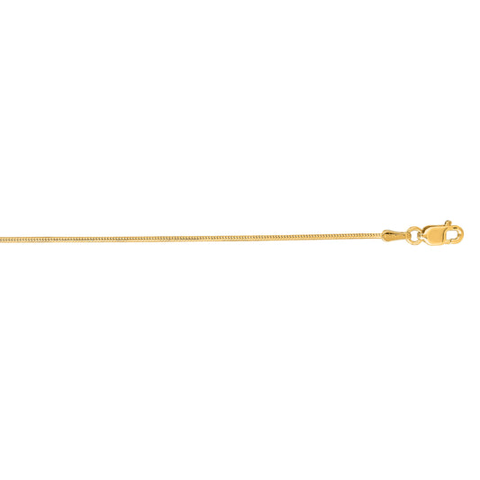 Royal Chain 14K Gold .9mm Round Snake Chain NSNAKE1