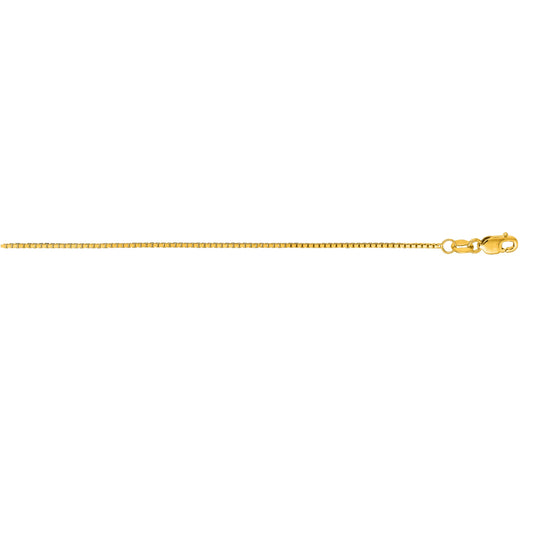 Royal Chain 14K Gold 1mm Octagonal Box Chain OCB063