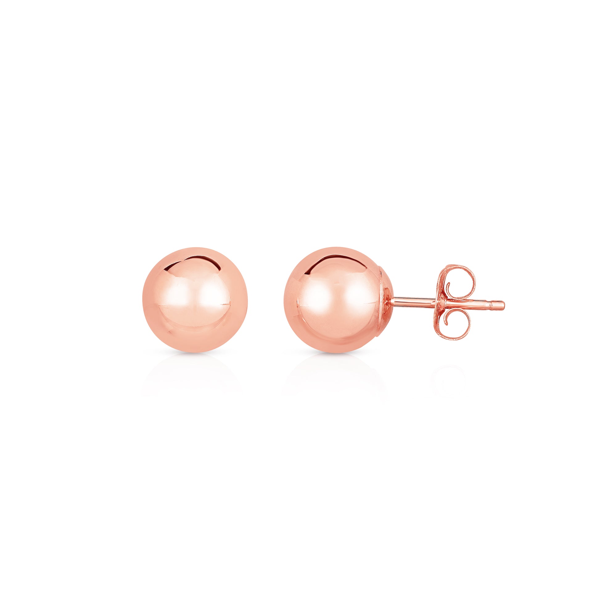 Royal Chain 14K Gold Polished 10mm Post Earring BALL