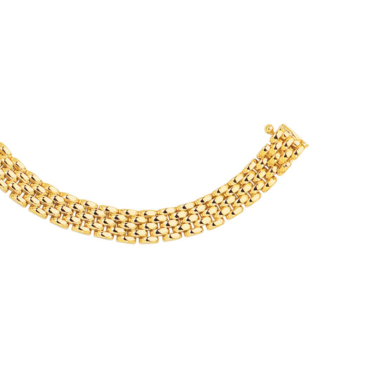 Royal Chain 14K Gold 6.5mm Panther Necklace PAN107