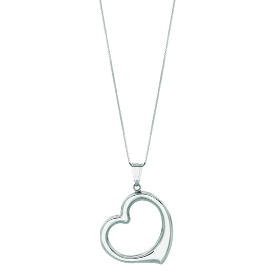 Royal Chain 14K Gold Polished Heart Necklace PD103