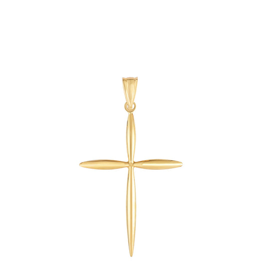 Royal Chain 14K Gold Polished Cross PD8120