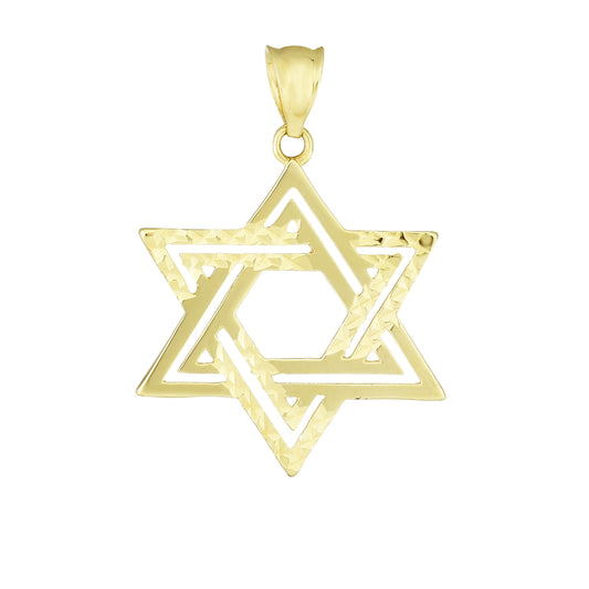 Royal Chain 14K Gold Double Row Star of David PD9632