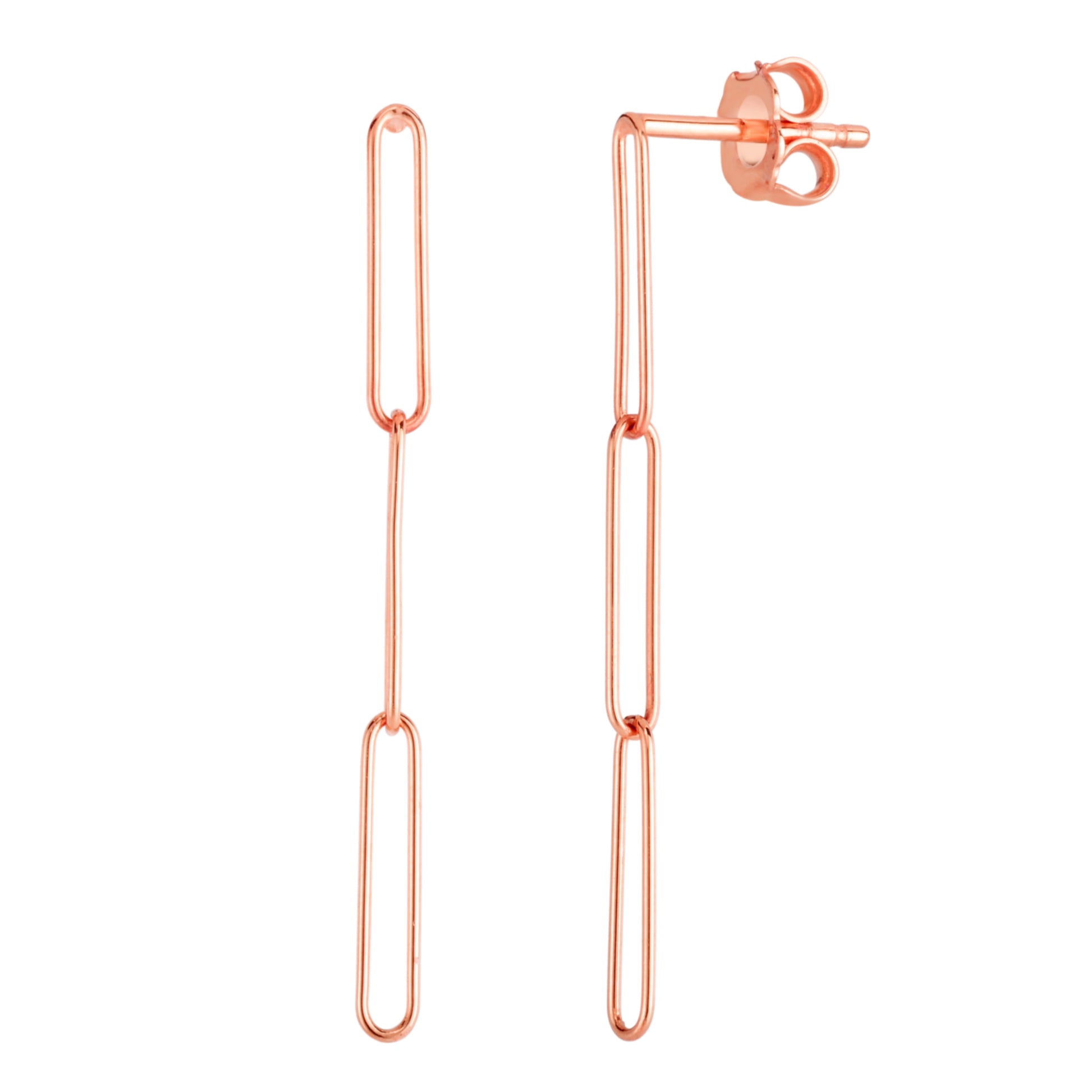 Royal Chain 14K Lungo Paperclip Drop Earring ER13249