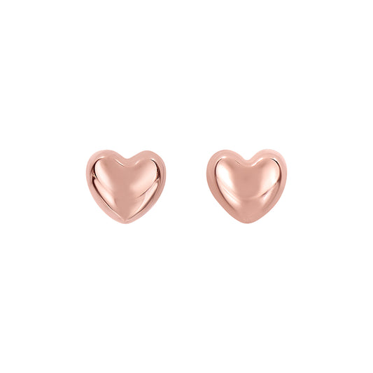 Royal Chain 14K Gold Small Polished Heart Post Earring ER4084