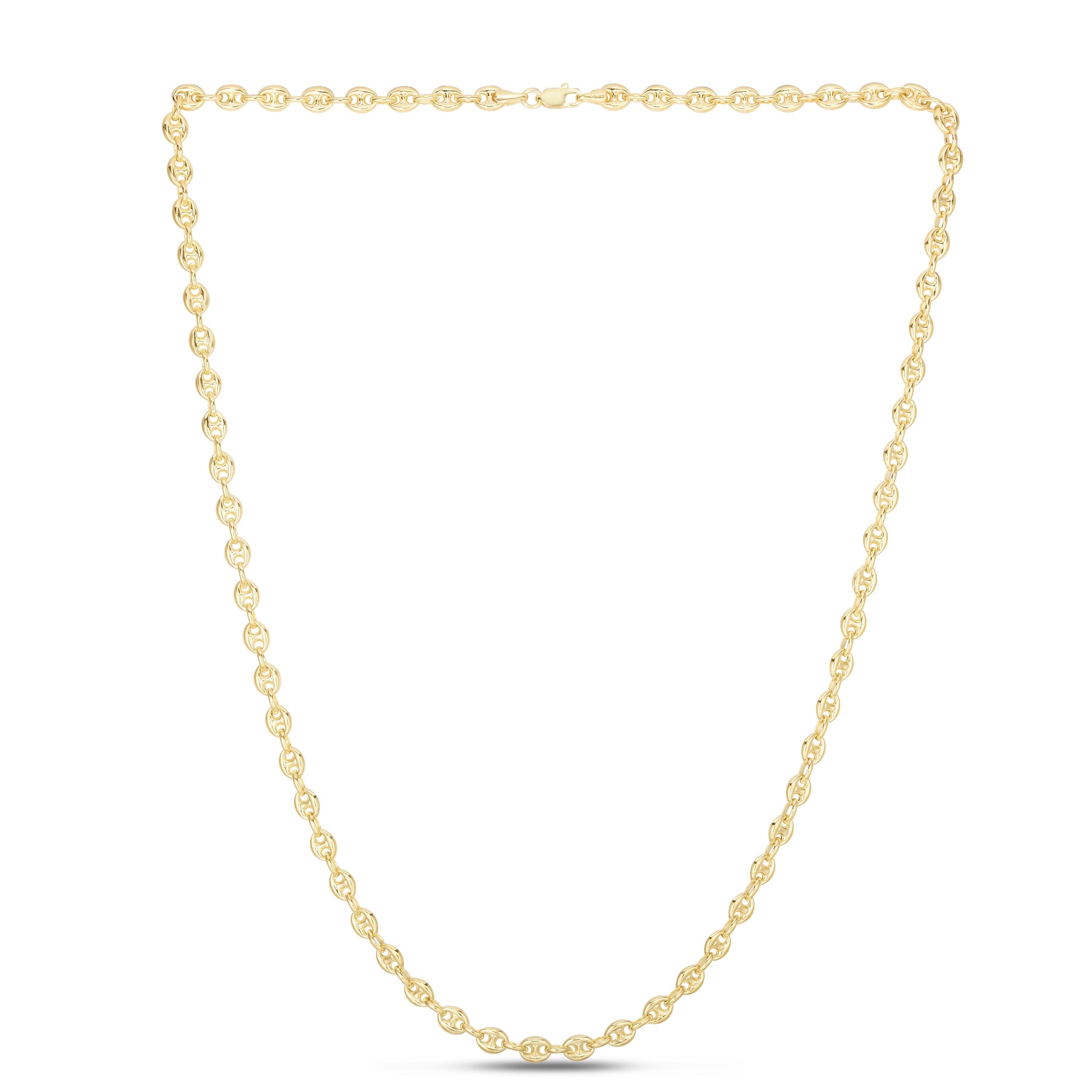Royal Chain 14K Gold Puffed Mariner Chain PG108