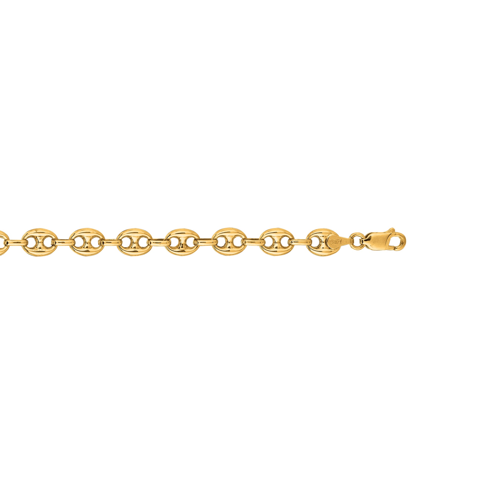Royal Chain 14K Gold 11mm Lite Puffed Mariner Chain PG110