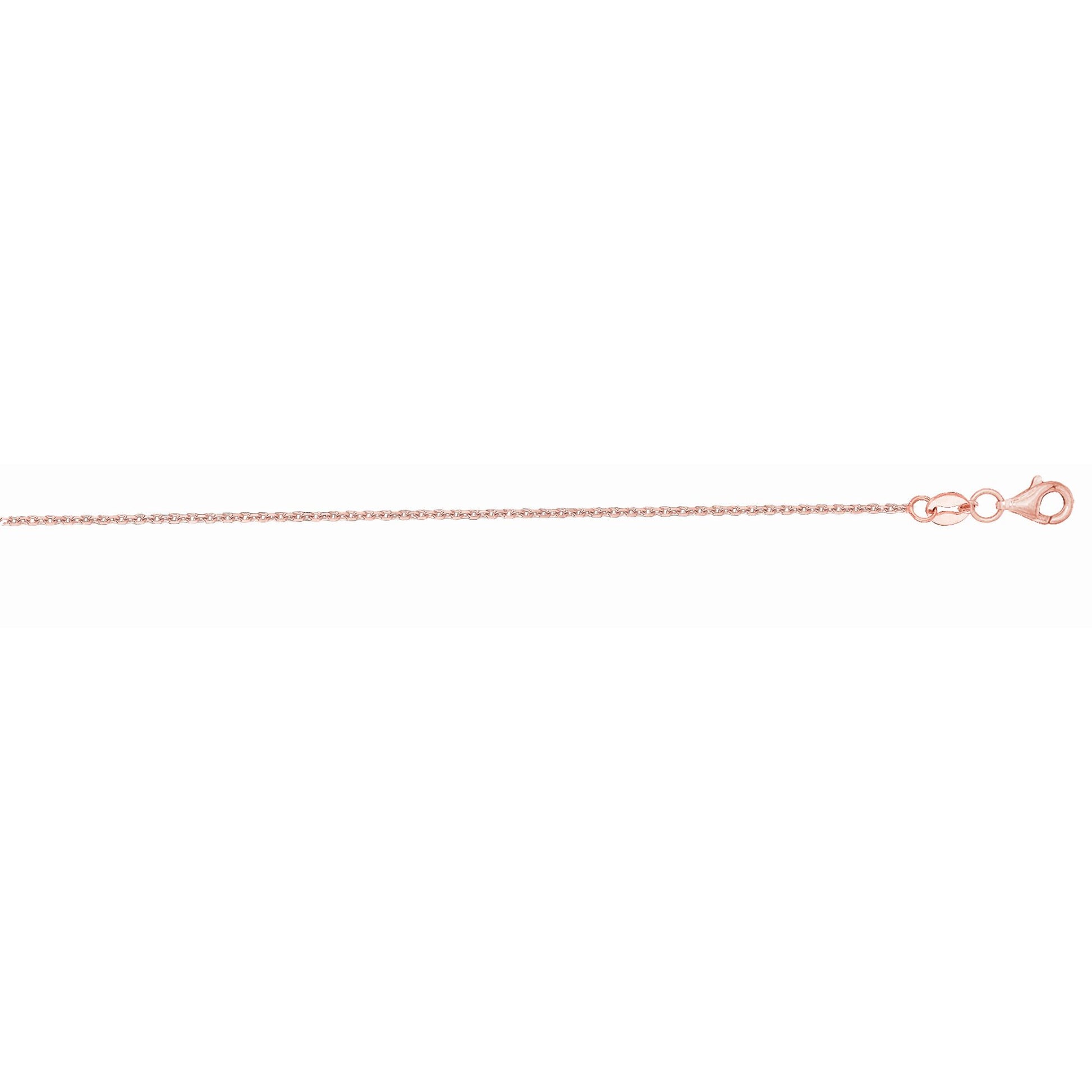 Royal Chain 14K Gold 1.1mm Diamond Cut Cable Chain PKLCAB30