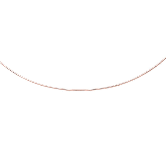 Royal Chain 14K Gold 1.5mm Round Omega with Screw Back Lock PKROMD1